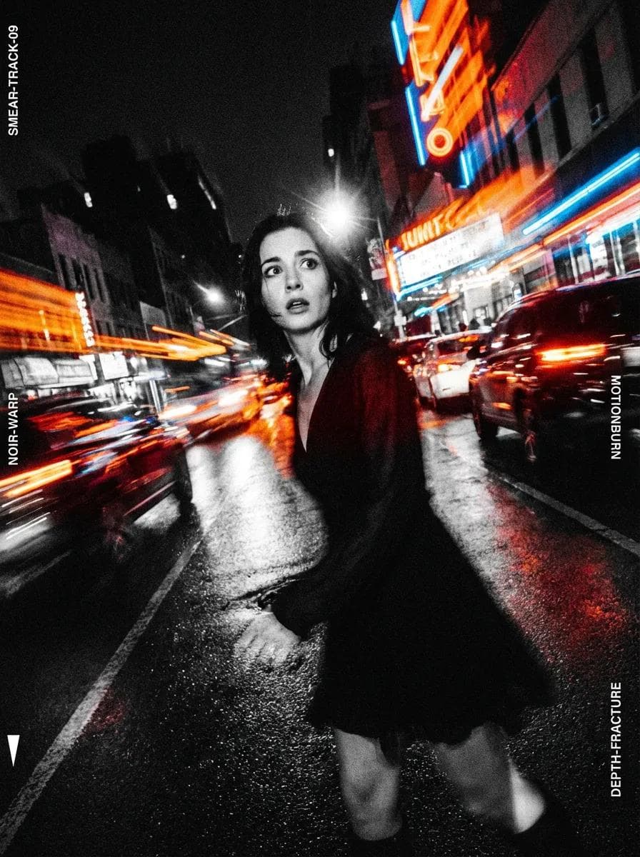 Nighttime Light Trail Exposure — Generated result