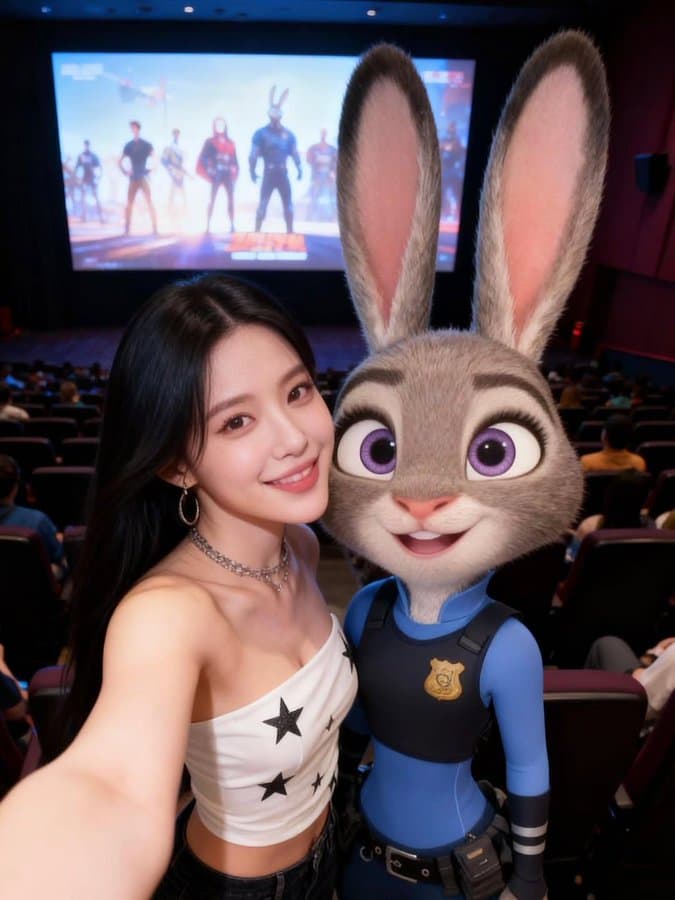 Selfie with Zootopia Characters — Generated result