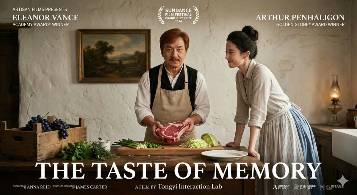 Fictional English Movie Poster - Taste of Memories — Generated result