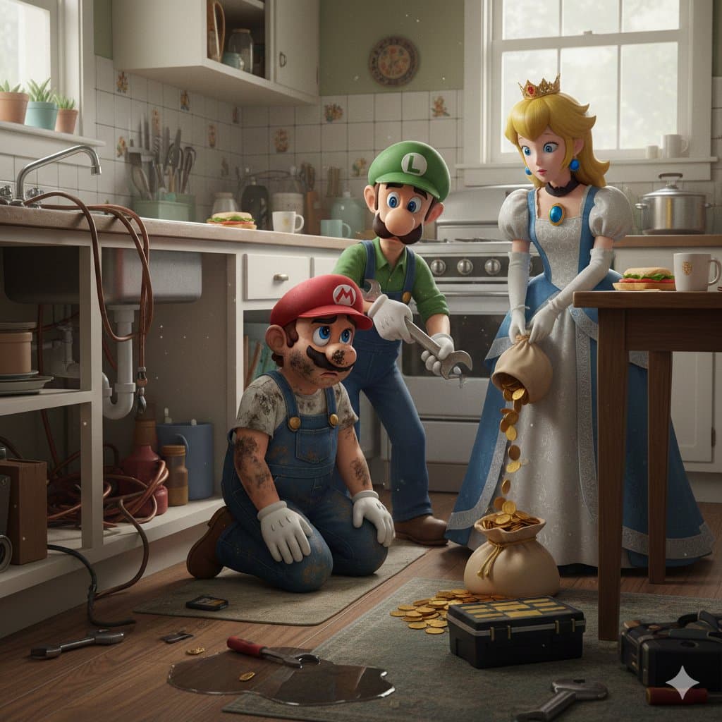 Mario & Luigi Fix Peach's Kitchen — Generated result