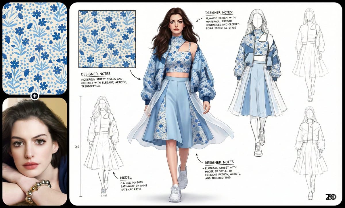 Fashion Design Sketches — Generated result