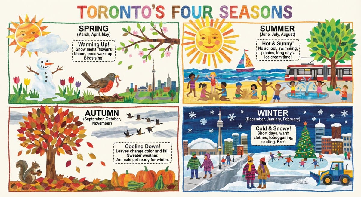 Seasons Change Infographic — Generated result