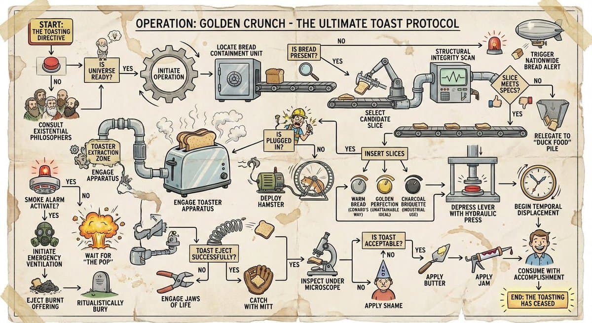 Toasting Bread Flowchart — Generated result