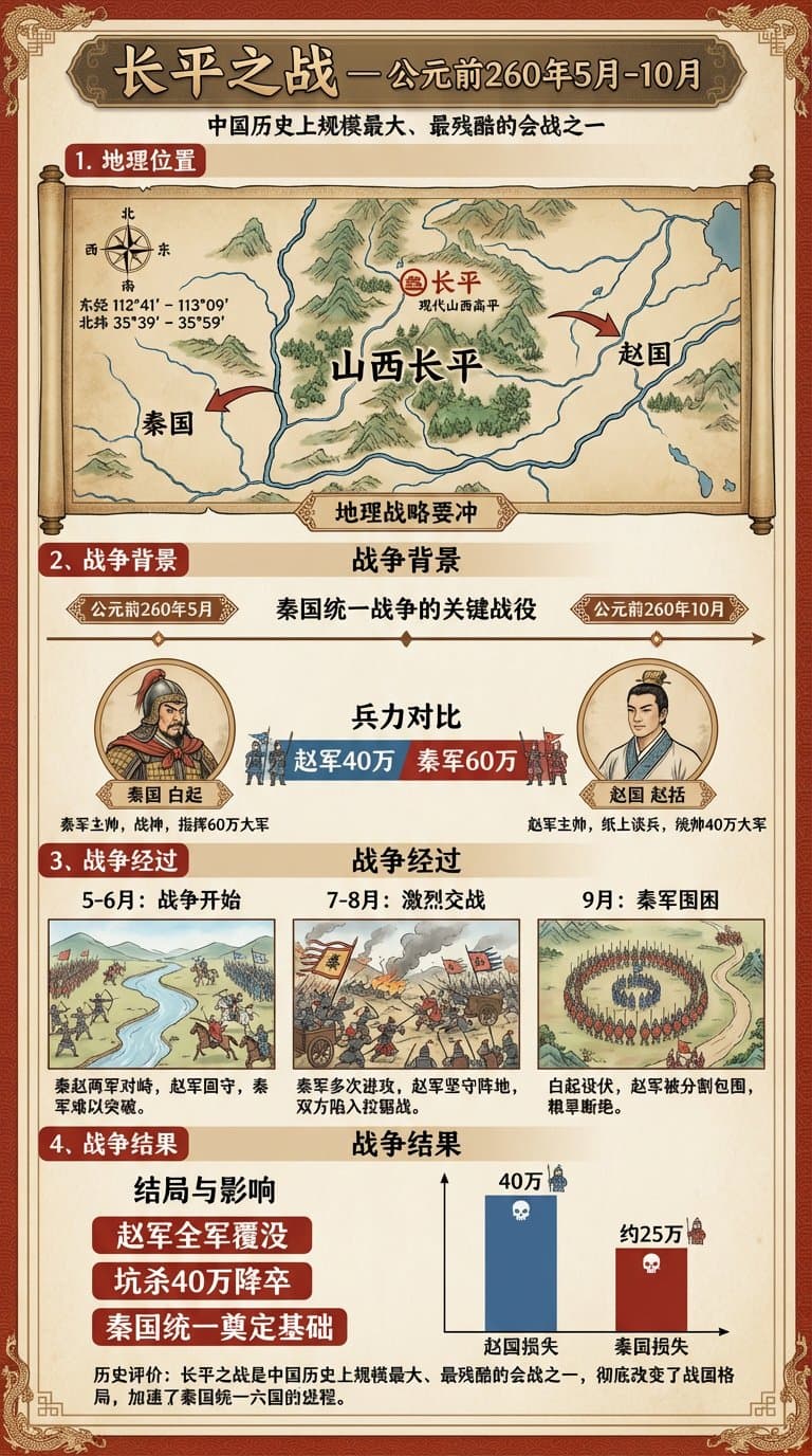 Battle of Changping Infographic — Generated result