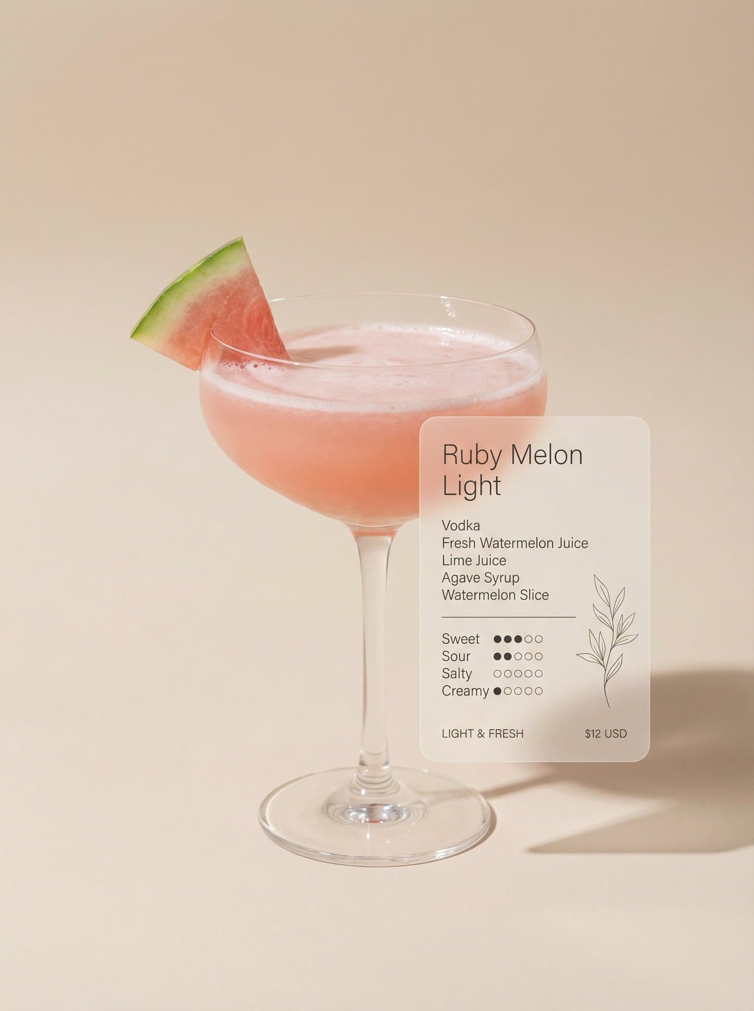Minimalist Cocktail Photography