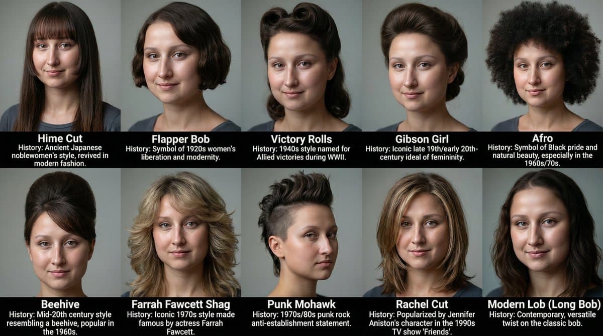 10 Different Hairstyles — Generated result
