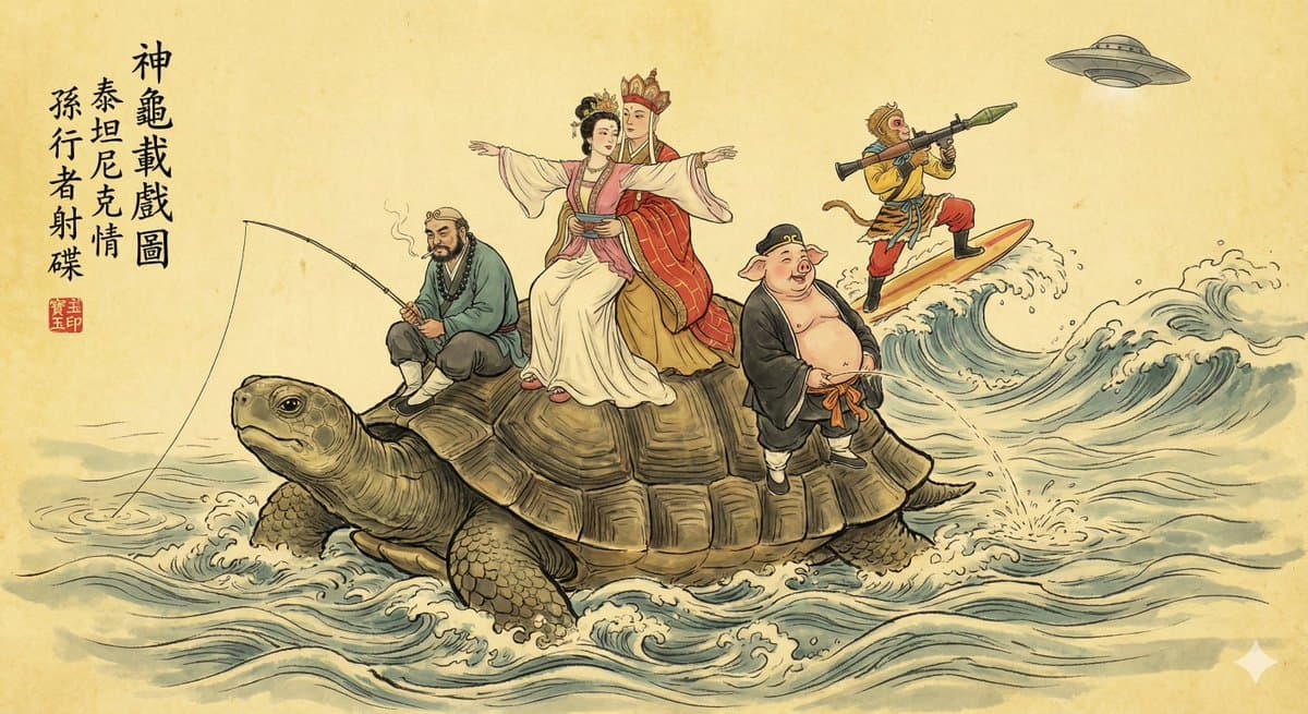 Traditional Gongbi Ink Wash Painting