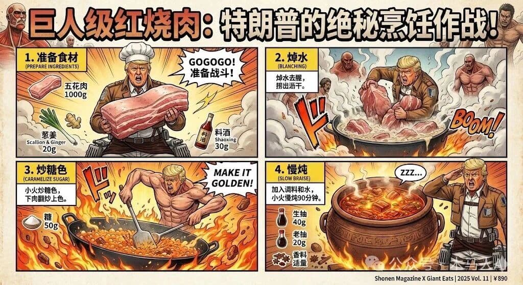 Attack on Titan Style Recipe: Braised Pork — Generated result