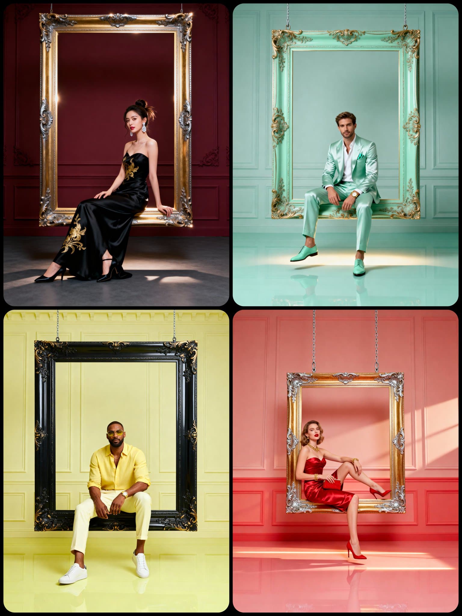 A Luxurious High Fashion Portrait — Generated result