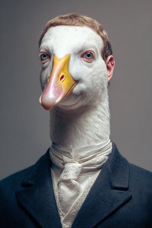 Highly Detailed Portrait of People as Animals