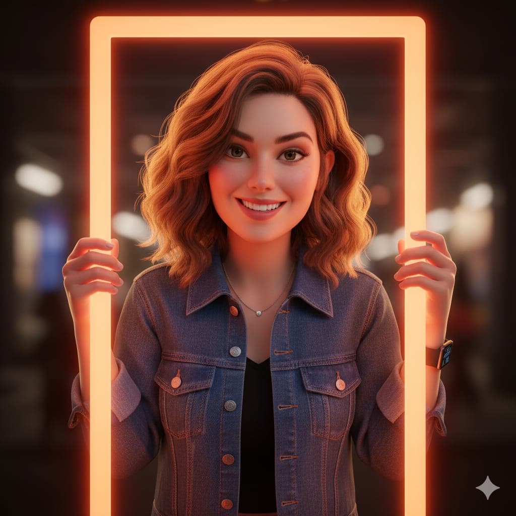 Woman 3D Digital Illustration — Generated result