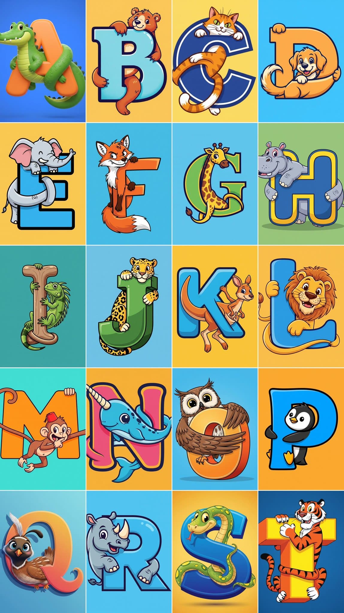 Animaux alphabet — Generated result