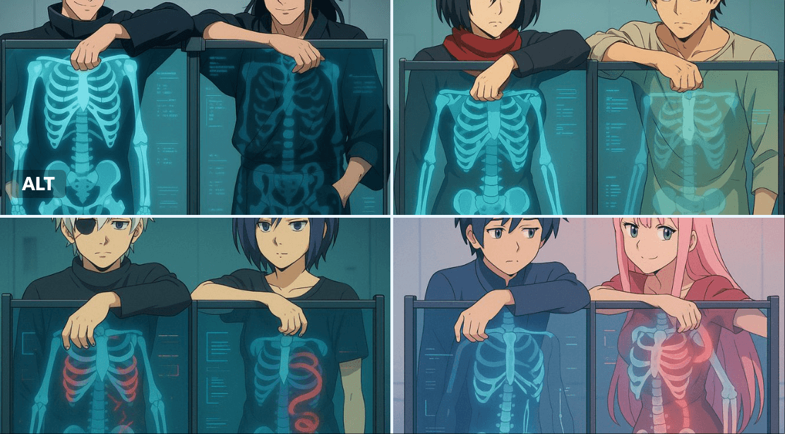 Behind a Transparent X-Ray Scan Panel — Generated result
