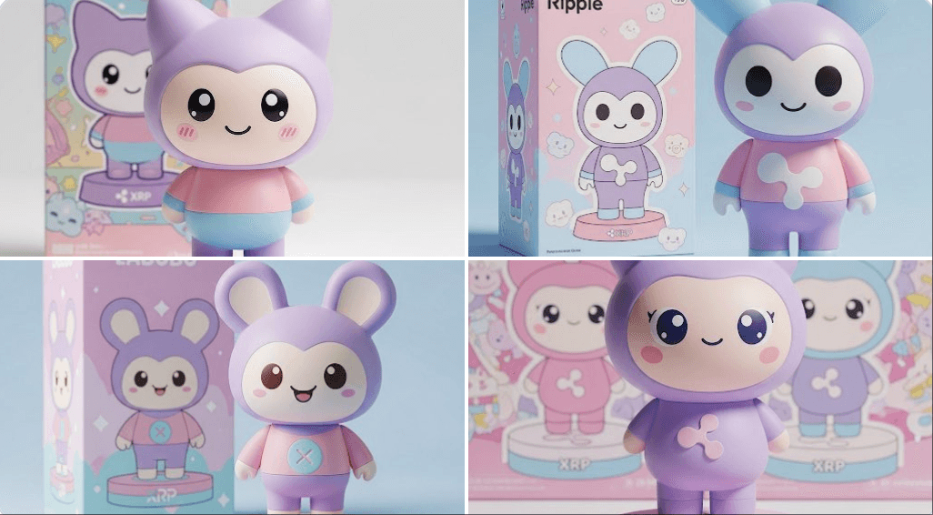 Cute Pastel Vinyl Figures — Generated result