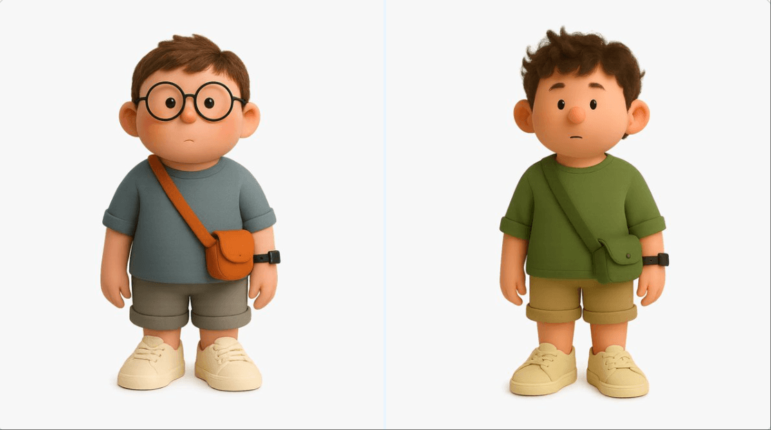 Creating Multiple 3D Style Avatars — Generated result