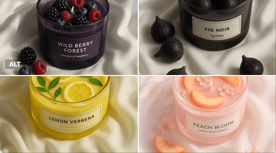 Fruit Candles — Generated result