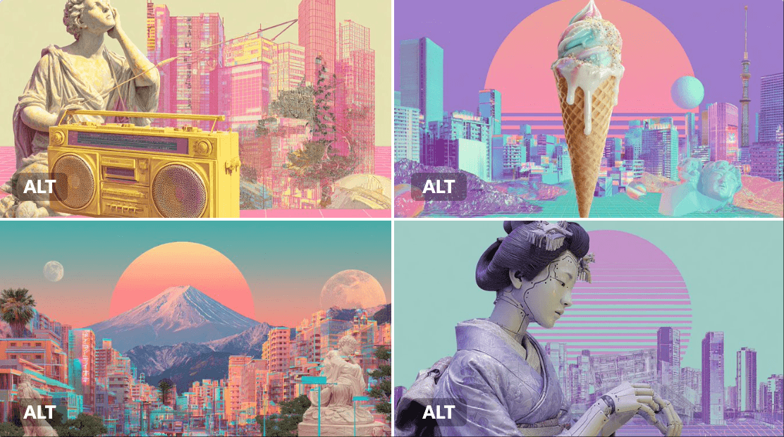 Surreal Vaporwave — Generated result