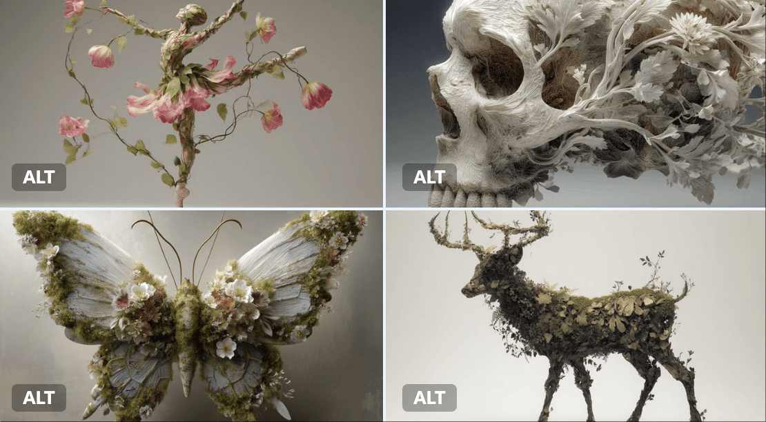 Plant Sculptures — Generated result