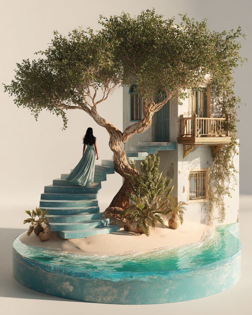 3D Hyperrealistic Scene Model — Generated result
