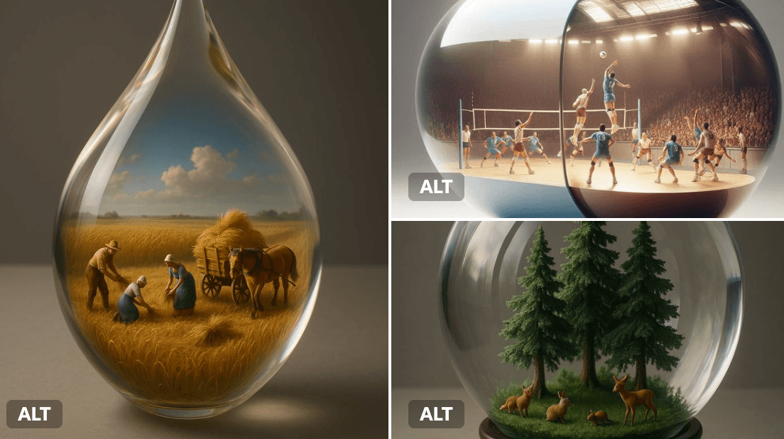 Mini 3D World in Clear Container