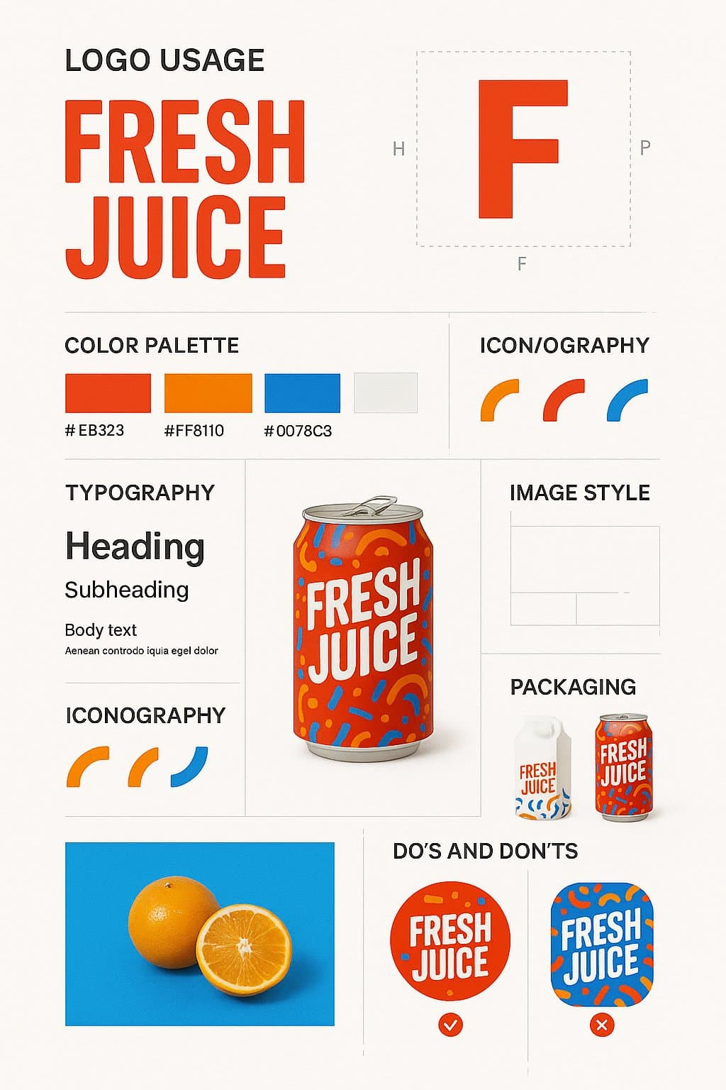 Affiche guide de design de marque — Generated result