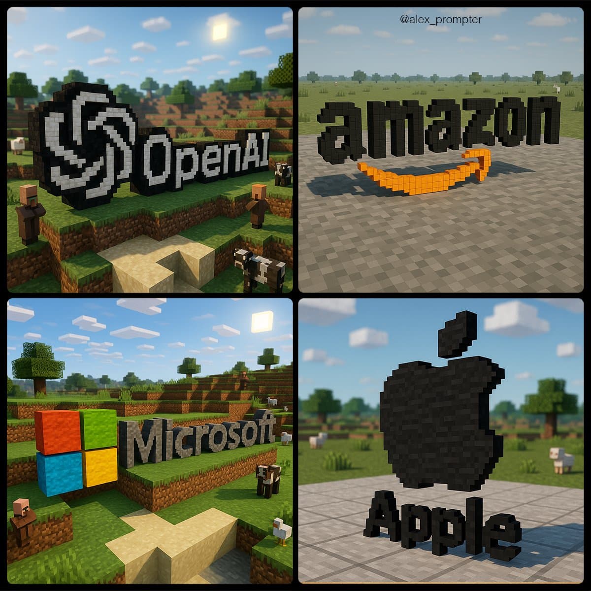 โลโก้ใน Minecraft — Generated result