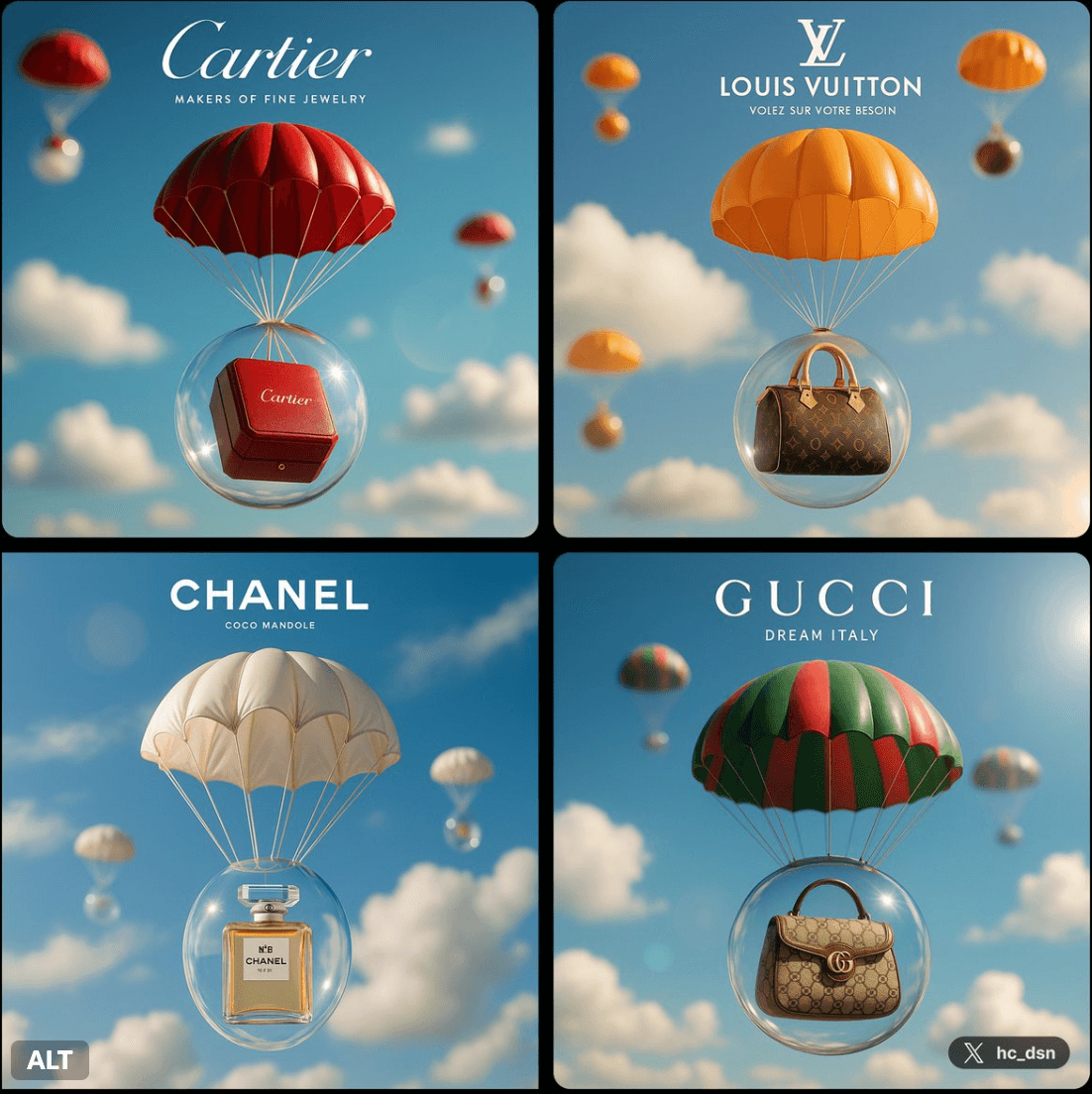Brand Luxury Falling From The Sky