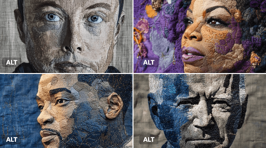 Embroidered Portrait — Generated result